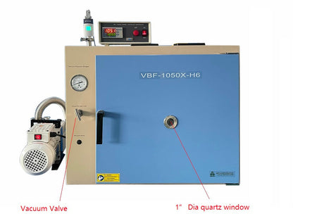 Vacuum Box Furnace (10x8x5" , 6L, 1050°C Max ) w/ Temp Controller & Vac. Pump-VBF1050XH6 - Thasar Store