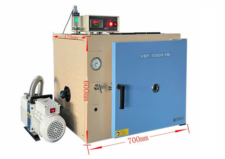 Vacuum Box Furnace (10x8x5" , 6L, 1050°C Max ) w/ Temp Controller & Vac. Pump-VBF1050XH6 - Thasar Store