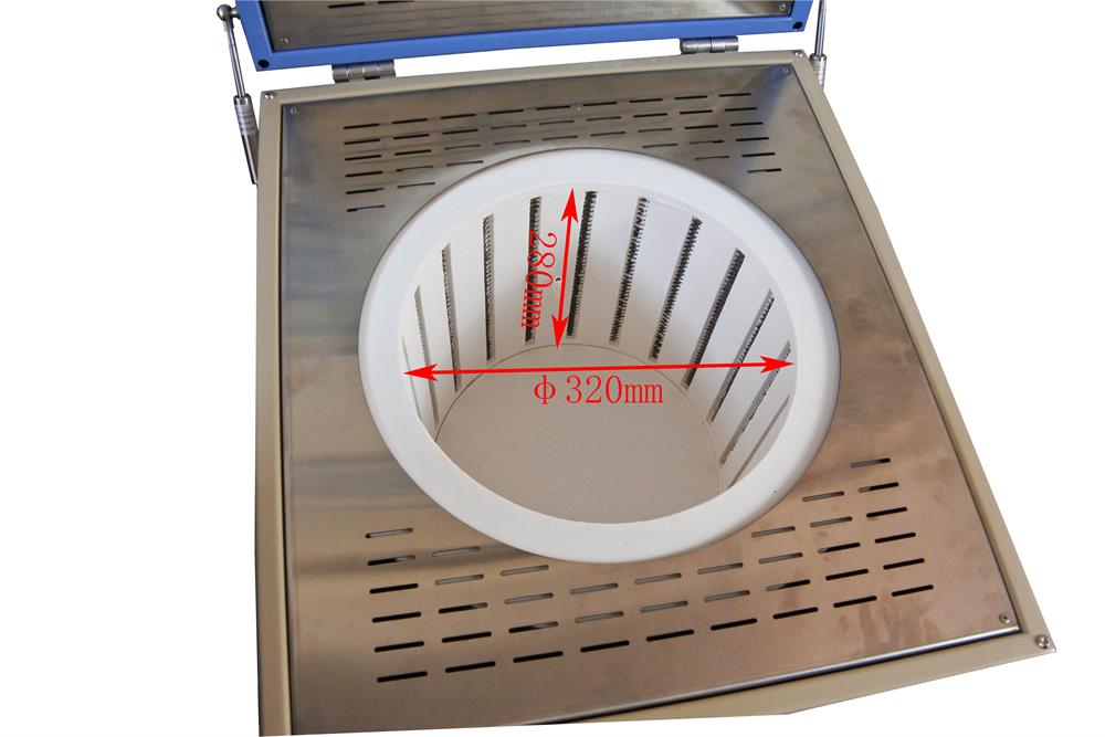 1200 Vertical Crucible Furnace with 22L Heating Chamber ( 12.5"IDx11"H, 22 L) - VBF-1200X-300 - Thasar Store