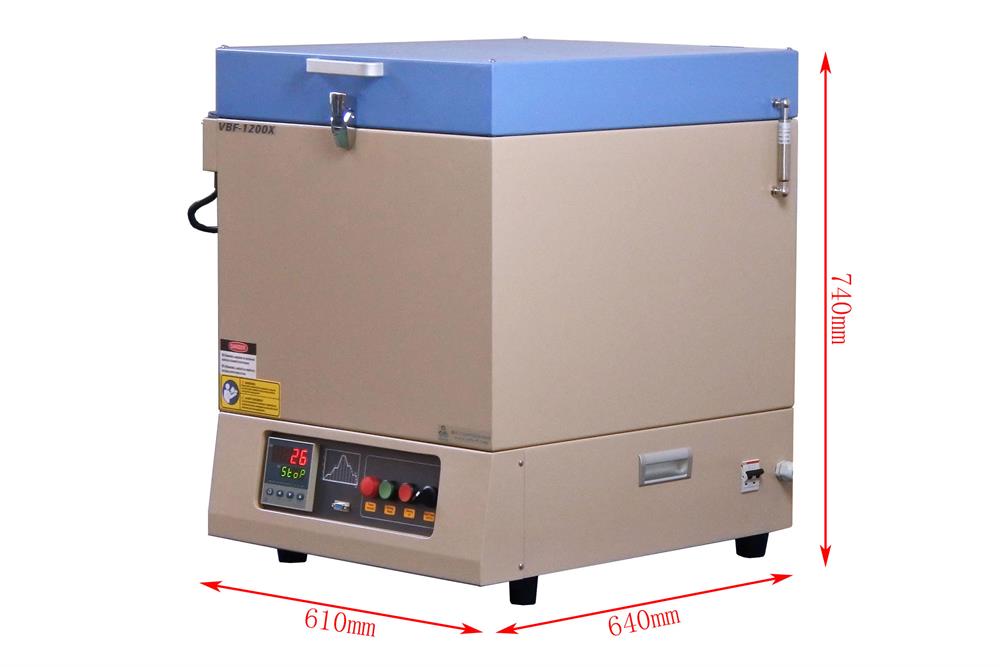 1200 Vertical Crucible Furnace with 22L Heating Chamber ( 12.5"IDx11"H, 22 L) - VBF-1200X-300 - Thasar Store