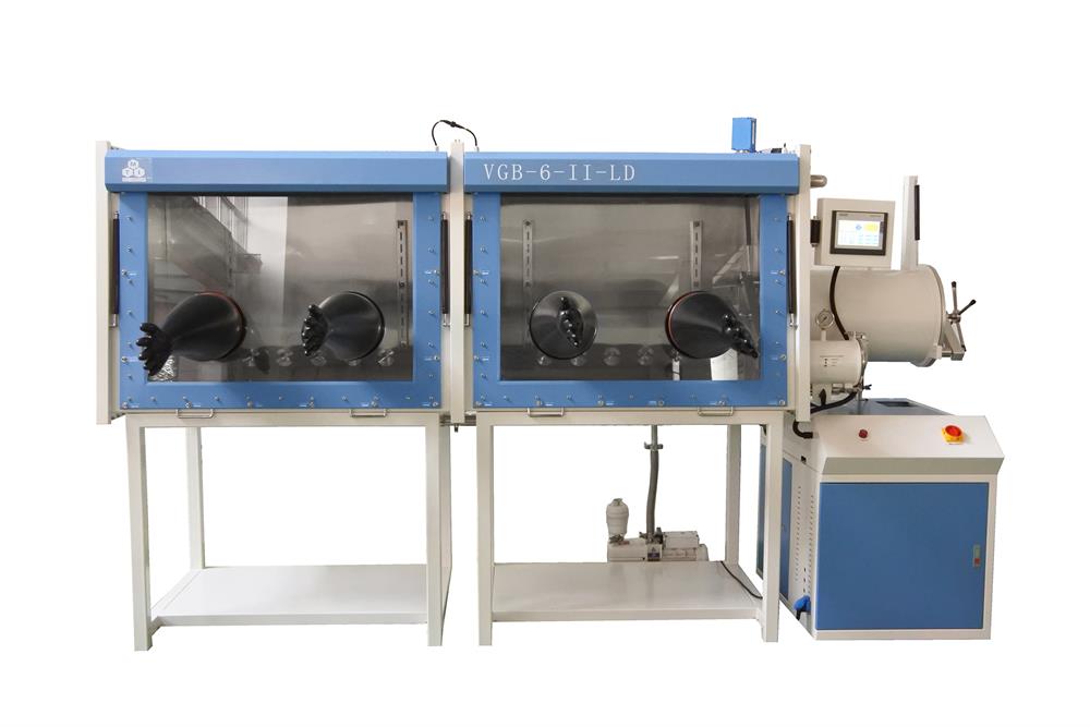 Dual Chamber Glove Box with Gas Purification System (H2O & O2<1ppm)-VGB-6-II-LD - Thasar Store