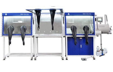 Triple Chambers Glove Box with Gas Purification System (H2O&O2< 1ppm) - VGB-6-III-LD - Thasar Store