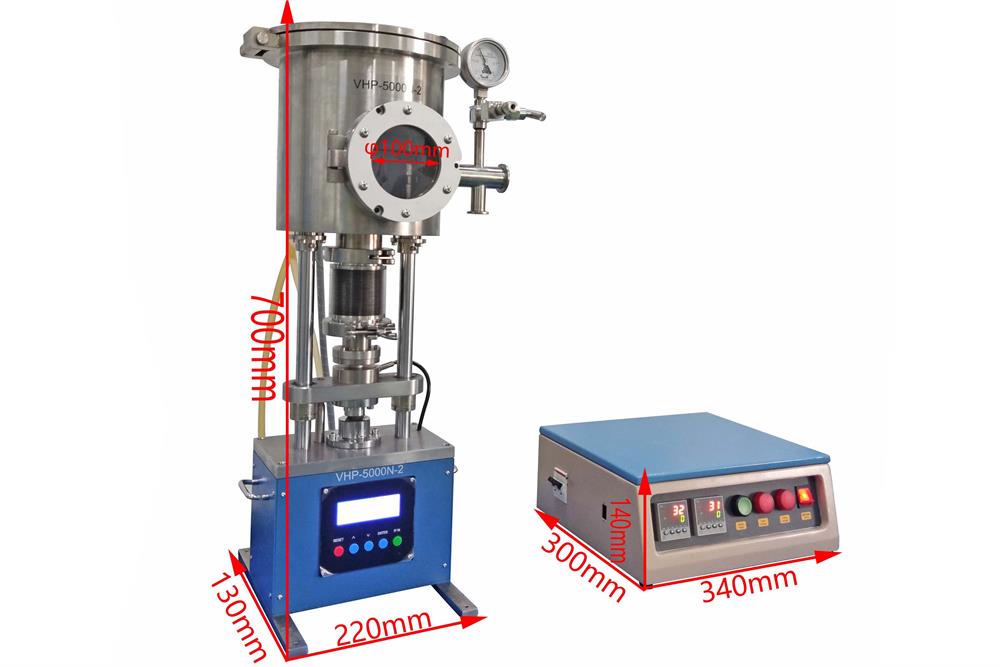 Compact Vacuum Hot Flat Press for Wafer Bonding (50x50mm Area, 500 Max 500Kg) - VHP-5000N2 - Thasar Store