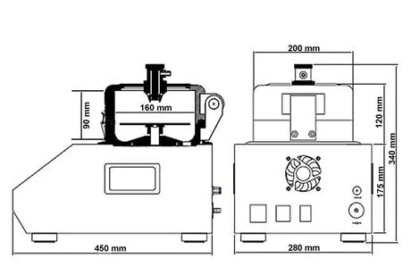 Hi-Speed Spin Coater (10K rpm & 5" max) w/ Optional Heating or UV Cover up to 200°C- VTC-100PA - Thasar Store