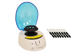 Mini Centrifuge, Blue Lid, 6000 RPM with 16 Adaptors & 8 Tubes, 100-240VAC - VTC-1008-B-LD - Thasar Store