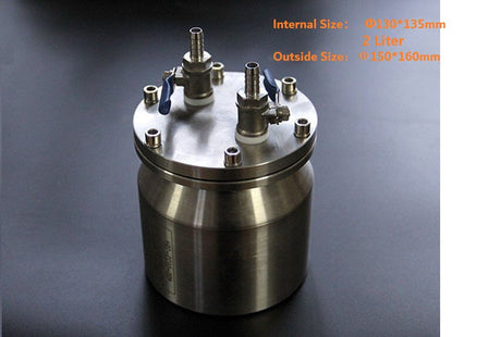 Stainless Steel Vacuum Jar for MTI Lab Roller (2L) - EQ-SS-V2 - Thasar Store