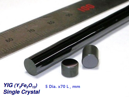 YIG single crystal substrate, two sides polished, (111), 5 mm dia. x 0.35 mm - Thasar Store