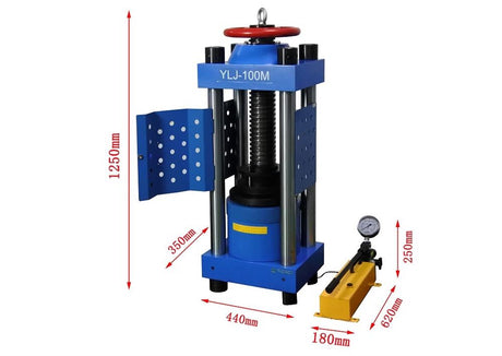 100T Max. Manual Hydraulic Press with Protection Door - YLJ-100M - Thasar Store