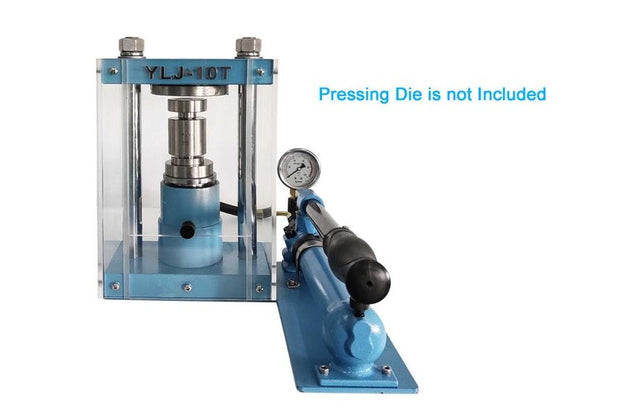 10T Compact Lab Press with Separable Hydraulic Pump & Safety Cover - YLJ-10T - Thasar Store