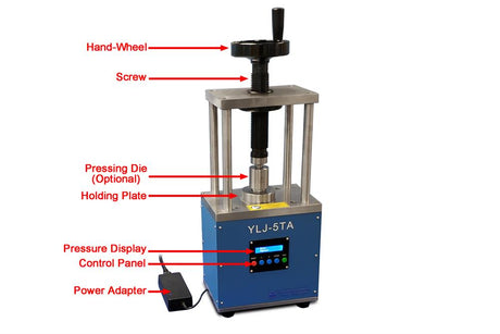 5T Electric Oil-less Press with Digital Programmable Pressure Controller (Ar Gas Compatible) - YLJ-5TA - Thasar Store