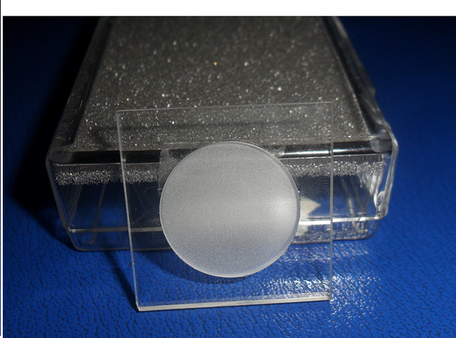 Zero Diffraction Plate for XRD sample: 30 x 30 x 2.5 mm with Cavity 20 ID x 1.0 mm, 2sp, SiO2 Crystal - ZeroSO303025S2cavity20D - Thasar Store