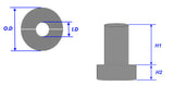 Fiber Alumina Tube Adaptor for OTF1200X Tube Furnace of 2" Processing Tube - F-adaptor-D2 - Thasar Store