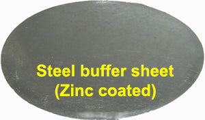 12" Dia x 0.7mm Thick Steel Buffer Sheet - EQ-SteelBF12 - Thasar Store