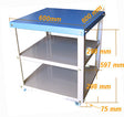 600 x 600mm Heavy Duty Mobile Cart for Tube and Box Furnaces - EQ-FM-Cart-66 - Thasar Store