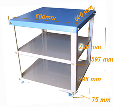 600 x 600mm Heavy Duty Mobile Cart for Tube and Box Furnaces - EQ-FM-Cart-66 - Thasar Store