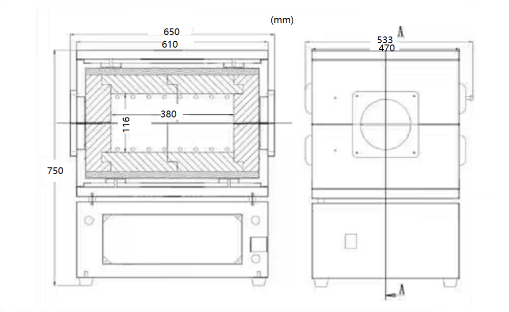 1400°C Splittable Hybrid Furnace ( 10L Box & 6" Tube) - OTF-1400X-NT - Thasar Store