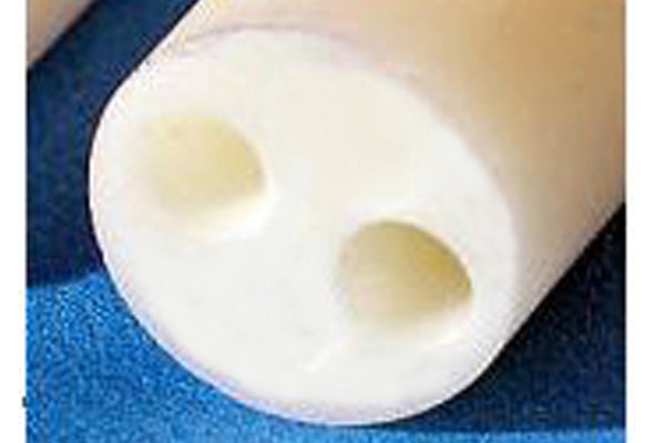 Round Double Bore Tube, Alumina 99.8%, 0.187" O.D x 28.5" Length - MC-AXF1180-19-24-2-LD - Thasar Store