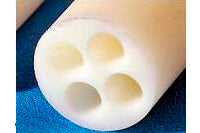 4 Holes Round Four Bore Tube, Alumina 99.8%, 1/4" O.D x 28.5" Length - MC-AXF1180-19-24-1-LD - Thasar Store