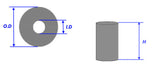 Refractory Ceramic Sheath for 60mm Processing Tube(a pair) - RCS-D60 - Thasar Store