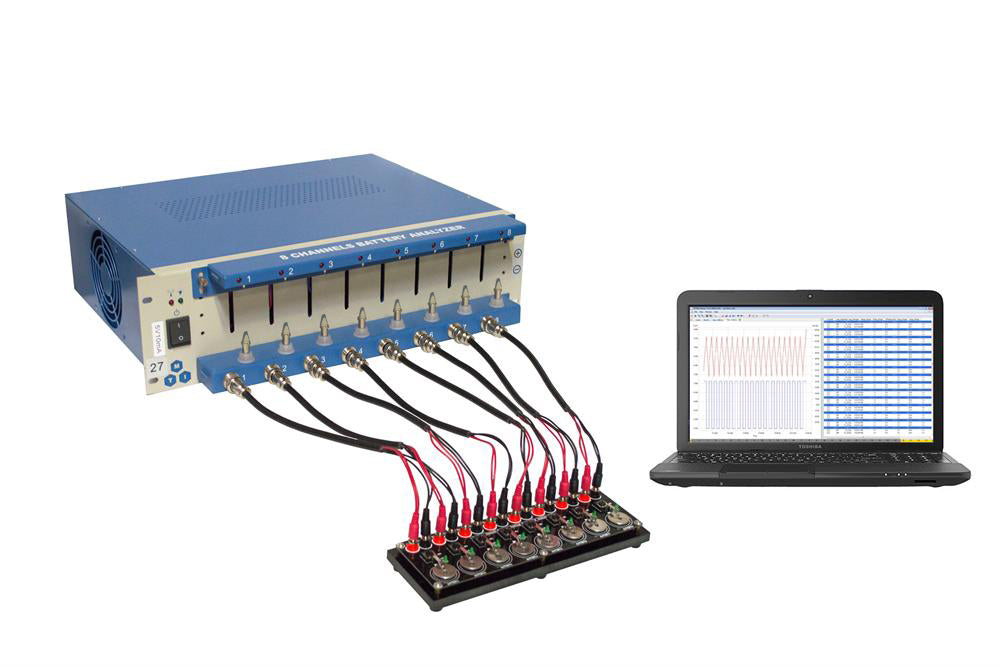 8 Channel Battery Analyzer (0.005 -1 mA, up to 5V) w/ Laptop Software & Optional WIFI Control - Thasar Store