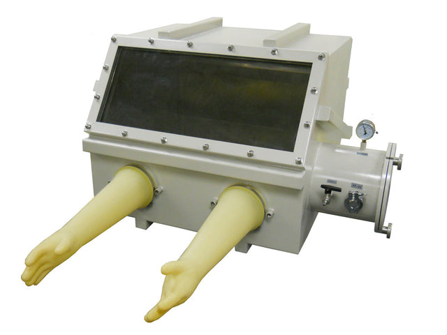 Benchtop Vacuum Glove Box (31"x 26" x 28") with Airlock and vacuum Flange & Gauge - VGB-3 - Thasar Store