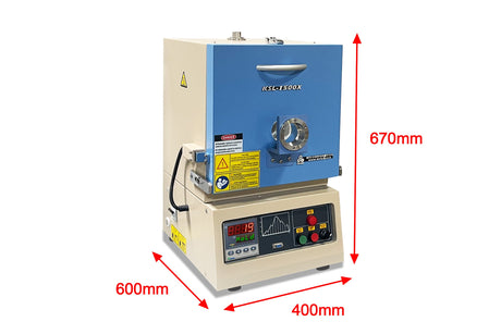 1700ºC Hybrid Furnace (1.7L Box & 1" ID Alumina Tube) with Programmable Controller - KSL-1700X-S-H - Thasar Store