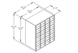 23 Chamber (Each of 6.5"W x 5.25"H x 15" D) Cabinet for Multi-battery Test - MSK-TE-24 - Thasar Store