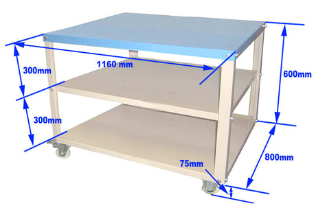 1160 x 800 mm Heavy Duty Mobile Cart - FM-Cart-128 - Thasar Store