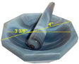 4" High Quality Natural Agate Mortar and Pestle - OP-MTA-4 - Thasar Store