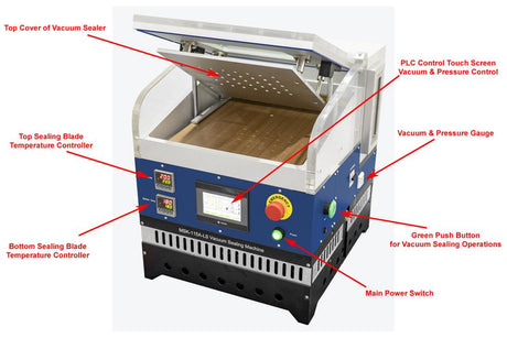 Multi Functional Vacuum Sealer For Pouch Cell ( 340x340x12mm) - MSK-115A-LS - Thasar Store