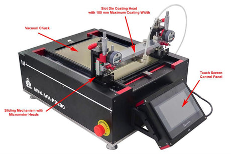 Slot Die Sheet Coater w/ Vacuum Chuck (W200XL300 mm) and Optional Heating - MSK-AFA-PD200 - Thasar Store