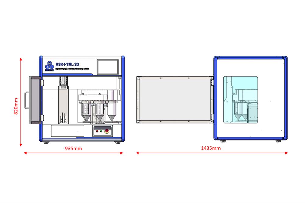 5-Channel Solid Powder Dispenser with Precision Scale for High Throughput Preparation - MSK-HTML-SD - Thasar Store