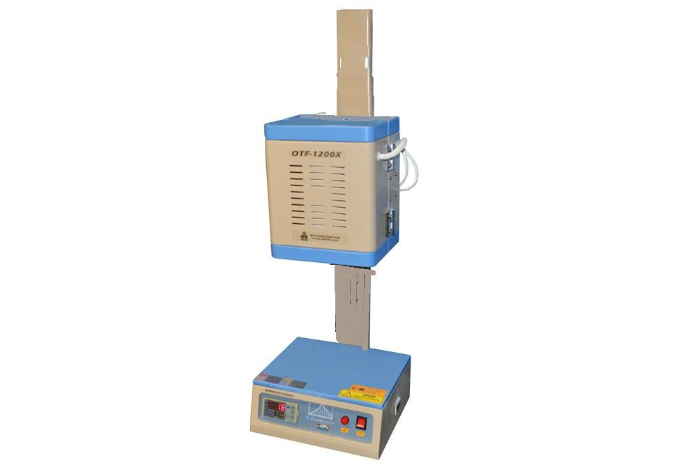 1200°C Vertical Split-able Furnace for DIY Tubular Reactor (1- 2" Dia.) w/ Temperature Controller - OTF-1200X-SVN - Thasar Store