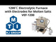 1200oC Electrolytic Furnace with Electrodes for Molten Salts - VEF-1200