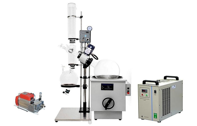 10L Rotary Evaporating and Distilling System w/ Water Chiller & Vac. Pump - RE-1002 - Thasar Store