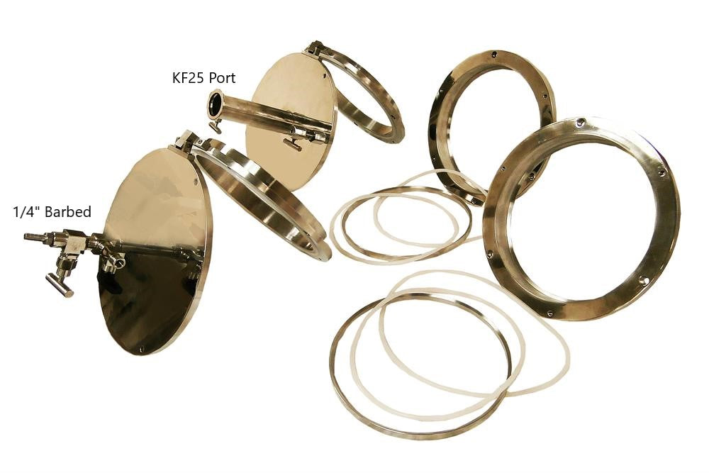 Hinged Type Vacuum Sealing Flange with KF40D Adaptor for 8.5" (216mm) Processing Tube - EQ-FL-216 - Thasar Store