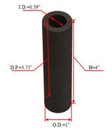 Graphite Crucible: 1"OD x 0.59"ID x 3.75"DP - EQ-G25100-LD - Thasar Store