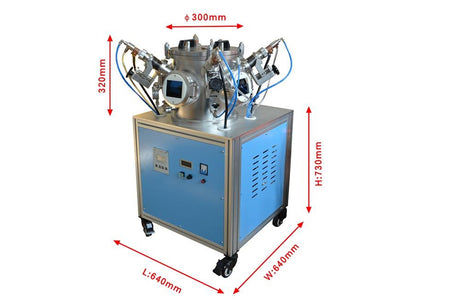 4 Heads Vacuum Arc Melting System with Rotating Water Cold Copper Hearth - AM-400 - Thasar Store