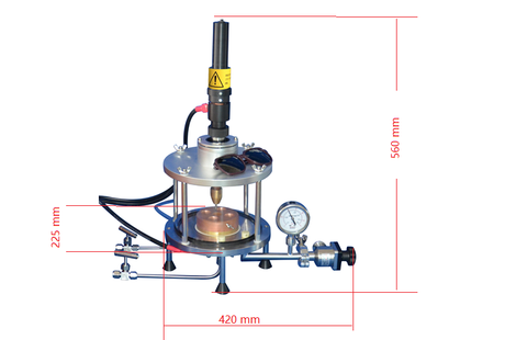 Mini Arc Melter (185 A) with 4 Cavities and Tube Seal - Glovebox Compatible - EQ-SP-MSM130 - Thasar Store