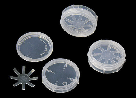 1" Diameter Single Wafer Carrier Box - including Container, Cover & Spring - 10 sets/pck - SP5-S1 - Thasar Store