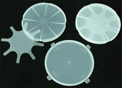 6" Diameter Single Wafer Carrier Box - including Container, Cover & Spring - 4 sets/pck - SP5-S6 - Thasar Store