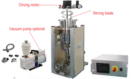 2L Precision Slurry Feeder with Stirring & Vacuum & Heating Functions (150oC Max) - MSK-SP-H2 - Thasar Store