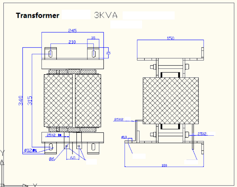 UL/CSA listed 4.0KW Stepdown Transformer from 208VAC to 35VAC - TS4KW - Thasar Store