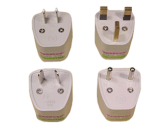 One sets of AC-AC Power Plug Adaptors For worldwide Power Connection - EQ-Acapt-Allin1 - Thasar Store